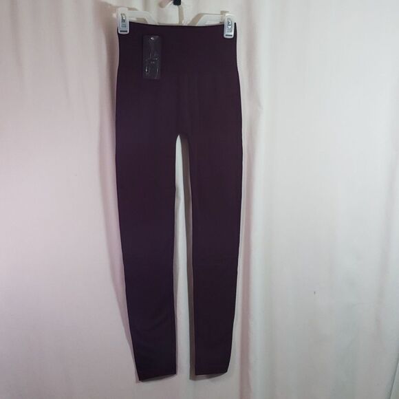 Sofra Pants - Sofra Long Free Size Burgundy Leggings (AF)